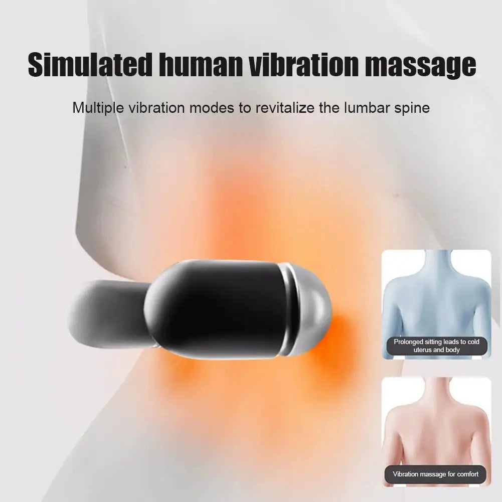 3-in-1 Back Massager Pillow Spinal Traction, Heat Therapy, Vibration Massage Relieve Soreness, Fatigue Neck Waist Support Pillow