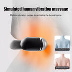 3-in-1 Back Massager Pillow Spinal Traction, Heat Therapy, Vibration Massage Relieve Soreness, Fatigue Neck Waist Support Pillow