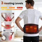 New Heating Waist Massager Belts Vibration Hot Compress Brace Belt Back Lumbar Fatigue Relax Massage Machine Heated Pad Electric