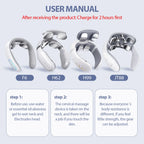 Smart Back Neck Massager with Heating TENS Pulse Cervical Muscle Massage Wireless Shoulder Health Care Device