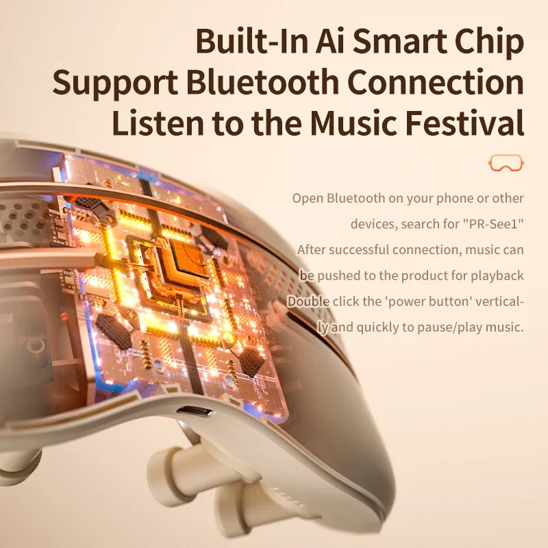 Smart Electric Eye Massager Dual-Purpose Rechargeable Hot Cold Compress Relaxation Gift for Eye Care