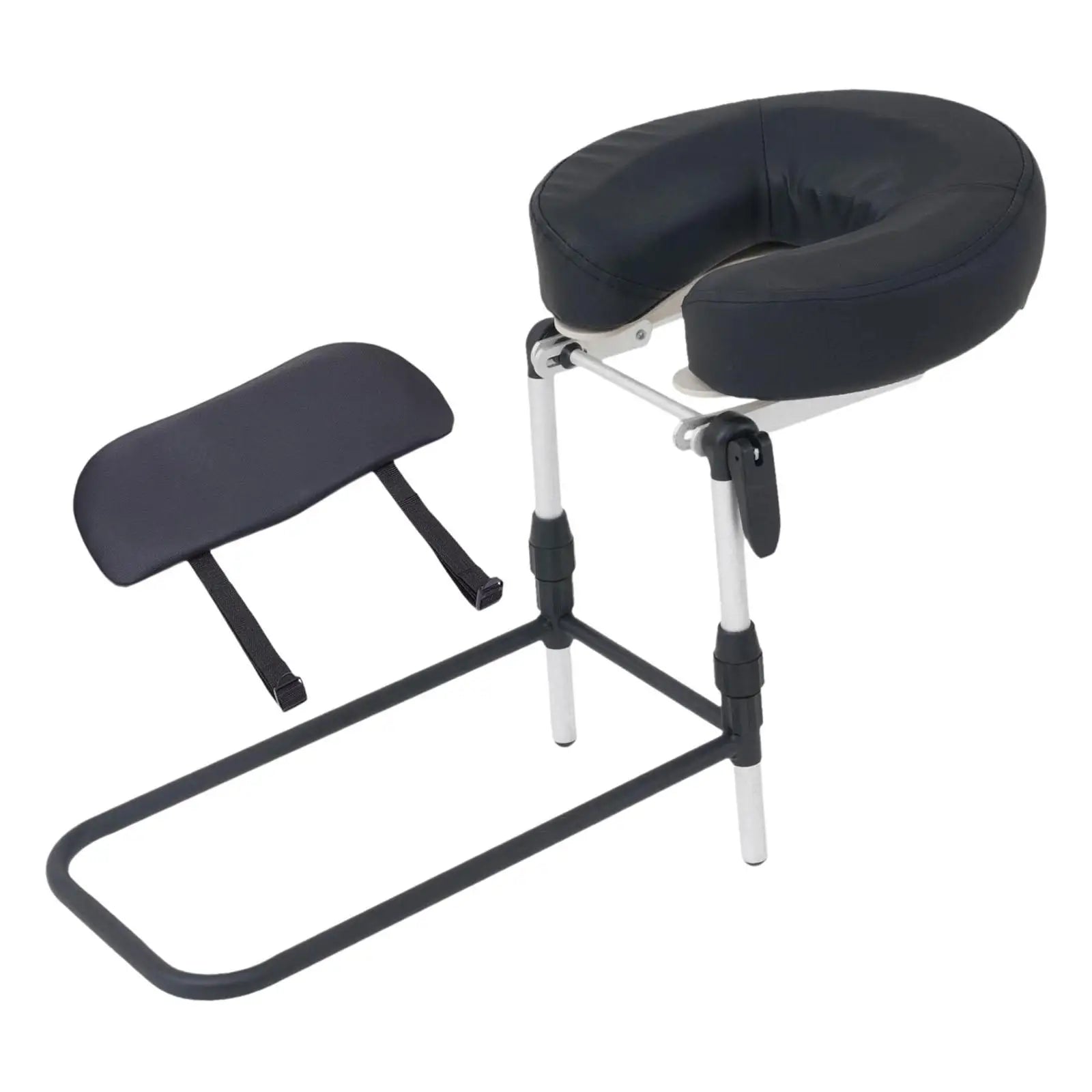 Massage Headrest for Bed, Adjustable Massage Face Cradle at Home, Portable Massage Table Kit for Sleeping Mattress, Face Down Pillow After Eye Surgery (with Armrest Shelf & Breast Pillow)