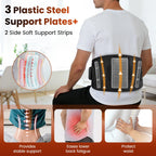 New Heating Waist Massager Belts Vibration Hot Compress Brace Belt Back Lumbar Fatigue Relax Massage Machine Heated Pad Electric