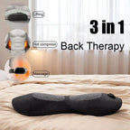 3-in-1 Back Massager Pillow Spinal Traction, Heat Therapy, Vibration Massage Relieve Soreness, Fatigue Neck Waist Support Pillow