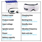 Smart Portable Vibration Eye Massager Airbag Compress Eye Care Tool Bluetooth Music Eye Massage Eye Relax Fatigue Sleepping Mask