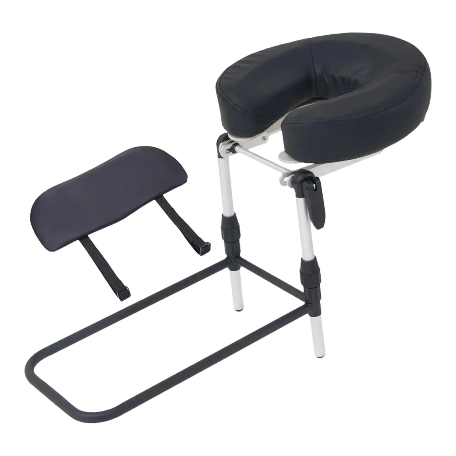 Massage Headrest for Bed, Adjustable Massage Face Cradle at Home, Portable Massage Table Kit for Sleeping Mattress, Face Down Pillow After Eye Surgery (with Armrest Shelf & Breast Pillow)