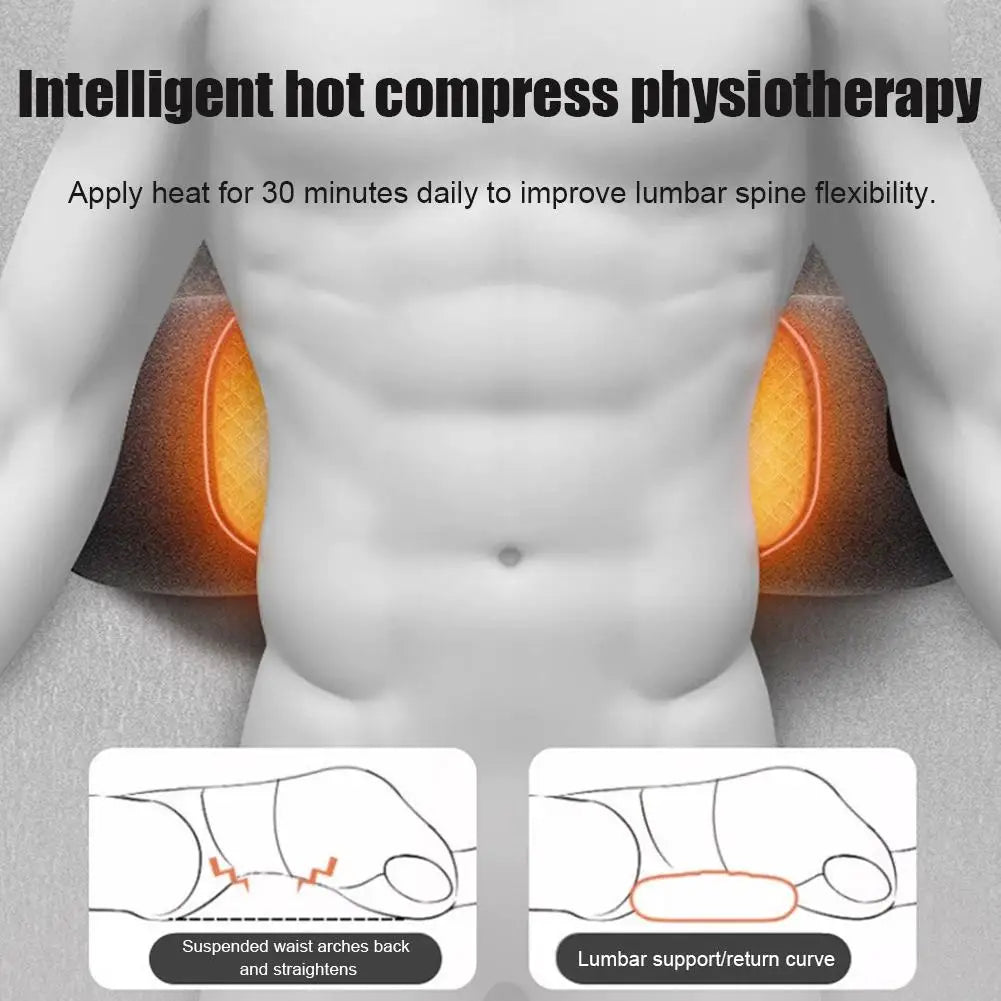 3-in-1 Back Massager Pillow Spinal Traction, Heat Therapy, Vibration Massage Relieve Soreness, Fatigue Neck Waist Support Pillow