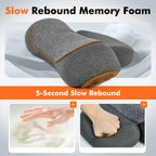 3-in-1 Neck Massager Pillow with Heat, Deep Tissue Relief & Neck Traction, Cervical Support & Hump Corrector for Women and Men, Memory Foam Support for Pain Relief Deep Tissue