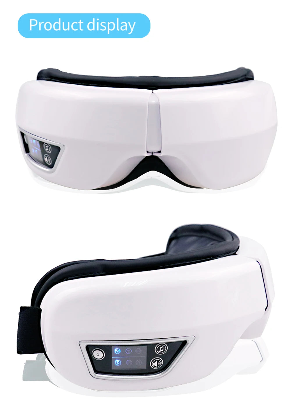 Smart Portable Vibration Eye Massager Airbag Compress Eye Care Tool Bluetooth Music Eye Massage Eye Relax Fatigue Sleepping Mask