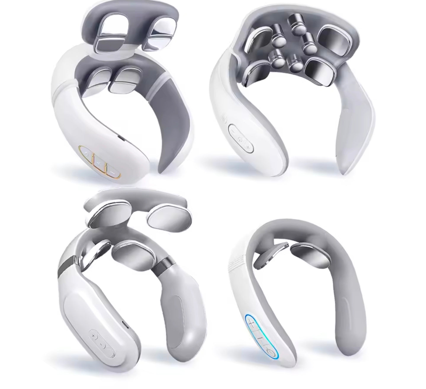 Smart Back Neck Massager with Heating TENS Pulse Cervical Muscle Massage Wireless Shoulder Health Care Device