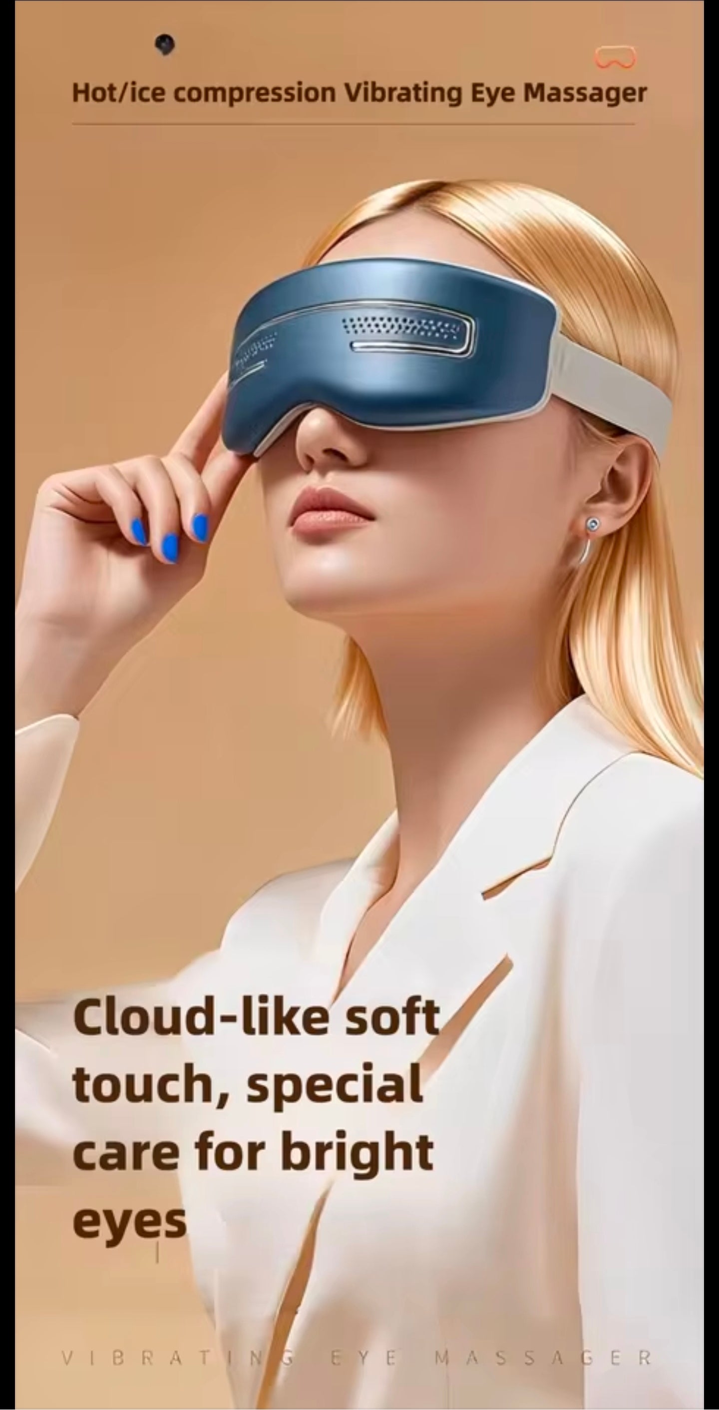 Smart Electric Eye Massager Dual-Purpose Rechargeable Hot Cold Compress Relaxation Gift for Eye Care