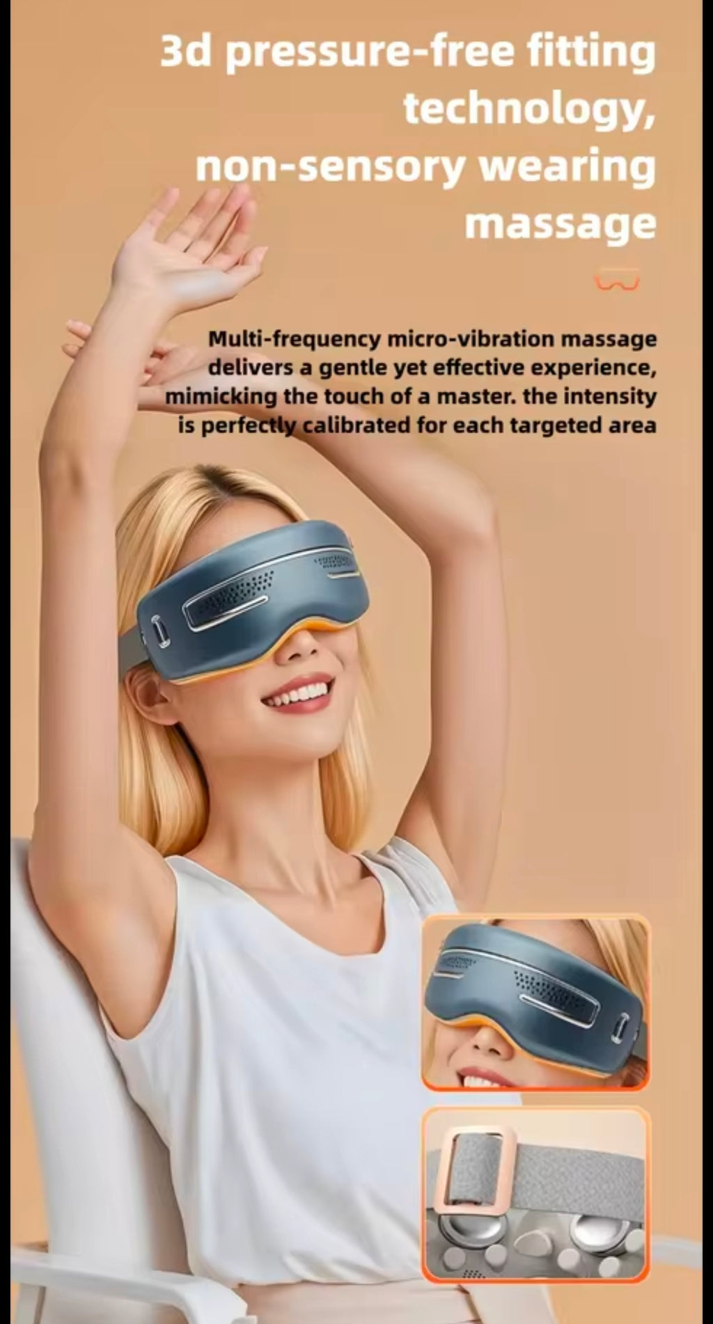 Smart Electric Eye Massager Dual-Purpose Rechargeable Hot Cold Compress Relaxation Gift for Eye Care