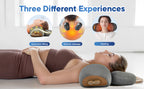 3-in-1 Neck Massager Pillow with Heat, Deep Tissue Relief & Neck Traction, Cervical Support & Hump Corrector for Women and Men, Memory Foam Support for Pain Relief Deep Tissue